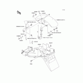 Схема вузла: Fenders(1/2) для Kawasaki ZX900 Ninja ZX-9R
