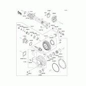 Схема вузла: Drive shaft/final gear(1/2) для Kawasaki ZG1000 Concours