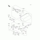 Схема вузла: Taillight(s) для Kawasaki ZX1100 Ninja ZX-11