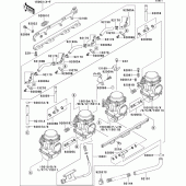 Схема вузла: Карбюратор(1/4) для Kawasaki ZX1100 GPZ1100