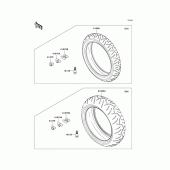 Схема узла: Шины для Kawasaki ZX1400 Ninja ZX-14