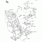 Схема вузла: Battery case для Kawasaki ZG1400 1400GTR ABS
