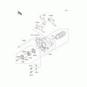Схема вузла: Копірний вал & Вилки для Kawasaki ZR1200 ZRX1200 DAEG