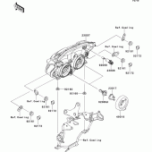 Схема вузла: Headlight(s) для Kawasaki ZR750 Z750 ABS