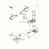 Схема узла: Поворотники для Kawasaki ZX1000 Ninja ZX-10R