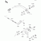 Схема вузла: Перемикач передач для Kawasaki VN800 Vulcan 800