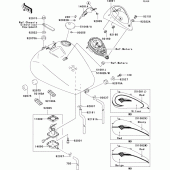 Схема вузла: Fuel tank(1/2) для Kawasaki VN1500 VN1500 Classic Tourer Fi