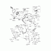 Схема вузла: Cowling(1/2)(outer) для Kawasaki VN1700 Vulcan 1700 Vaquero