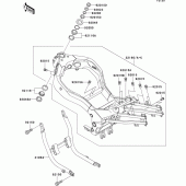 Схема вузла: Рама для Kawasaki ZX1100 ZZ-R1100