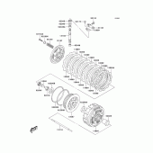 Схема вузла: Зчеплення для Kawasaki KLX400 KLX400R