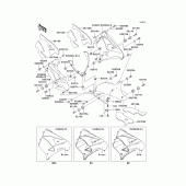 Схема вузла: Cowling lowers(1/2)(zx900-e1) для Kawasaki ZX900 Ninja ZX-9R