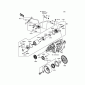 Схема узла: Starter Motor для Kawasaki EX650 ER-6F
