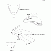 Схема вузла: Decals(clgreen)(white)(daf) для Kawasaki EX650 Ninja 650 ABS