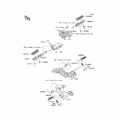 Схема узла: Подножки для Kawasaki ZG1400 Concours 14 ABS