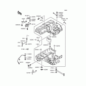 Схема узла: Картер двигателя для Kawasaki ZR1100 Zephyr 1100