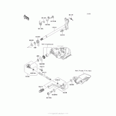 Схема вузла: Перемикач передач для Kawasaki ZG1400 Concours 14 ABS