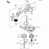 Схема узла: Масляный насос для Kawasaki ZX600 GPX600R