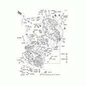 Схема узла: Картер двигателя для Kawasaki VN1600 Vulcan 1600 Nomad
