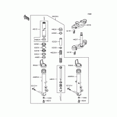 Схема вузла: Вилка передньої осі для Kawasaki ZR750 ZR-7S