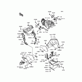 Схема вузла: Нижній обтічник для Kawasaki ZX1400 Ninja ZX-14R ABS
