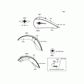 Схема вузла: Decals(Gray/Black) для Kawasaki VN900 Vulcan 900 Classic LT