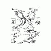 Схема узла: Крепление двигателя для Kawasaki ZX1000 Z1000SX