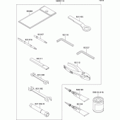 Схема узла: Owner`s tools для Kawasaki EX500 EX500