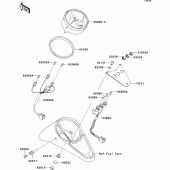 Схема вузла: Meter(s) для Kawasaki VN1500 VN1500 Drifter
