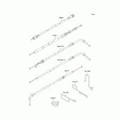 Схема узла: Тросики для Kawasaki ZX600 Ninja ZX-6R