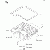 Схема вузла: Oil pan для Kawasaki ZR750 Z750