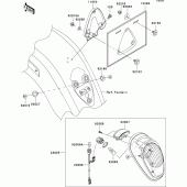 Схема узла: Taillight(s) для Kawasaki VN2000 VN2000 Classic