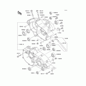 Схема вузла: Картер двигуна для Kawasaki KX100