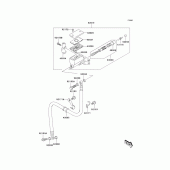 Схема вузла: Clutch master cylinder для Kawasaki KLV1000