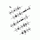 Схема узла: Трансмиссия для Kawasaki KLE300 Versys-X 300 ABS