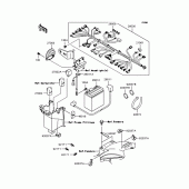 Схема вузла: Електроустаткування для Kawasaki BJ250 250TR