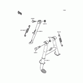 Схема вузла: Підставка для Kawasaki ZR750 Zephyr