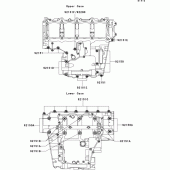 Схема узла: Болты картера двигателя для Kawasaki ZX1200 Ninja ZX-12R