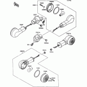 Схема узла: Turn signal для Kawasaki VN1500 VN-15 SE