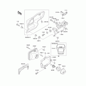 Схема вузла: Headlight(s) для Kawasaki KLX650 KLX650