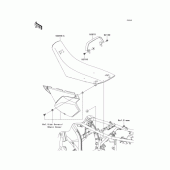 Схема вузла: Сидіння для Kawasaki KLX250 D-Tracker X