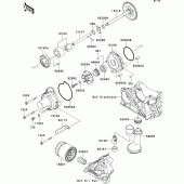 Схема узла: Масляный насос для Kawasaki ZR1000 Z1000
