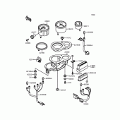 Схема вузла: Панель приладів Kawasaki ZX400 ZXR400