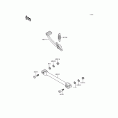 Схема вузла: Brake pedal/torque link для Kawasaki ZG1000 Concours