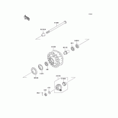 Схема узла: Ступица переднего колеса для Kawasaki BR125 Bajaj Wind