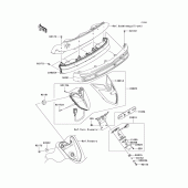 Схема узла: Задний фонарь (Стоп-сигнал) для Kawasaki VN1700 Vulcan 1700 Voyager