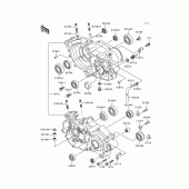Схема вузла: Картер двигуна для Kawasaki KX250/KX252 KX250