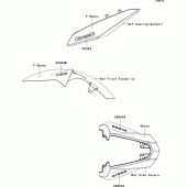 Схема узла: Decals(ebony)(ebf) для Kawasaki ZR1000 Z1000 ABS