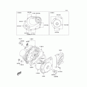 Схема вузла: Engine cover(s) для Kawasaki KLX125 KLX125