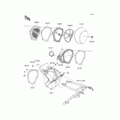 Схема узла: Воздушный фильтр для Kawasaki KX250/ KX252 KX250F