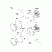 Схема узла: Шины для Kawasaki KX500